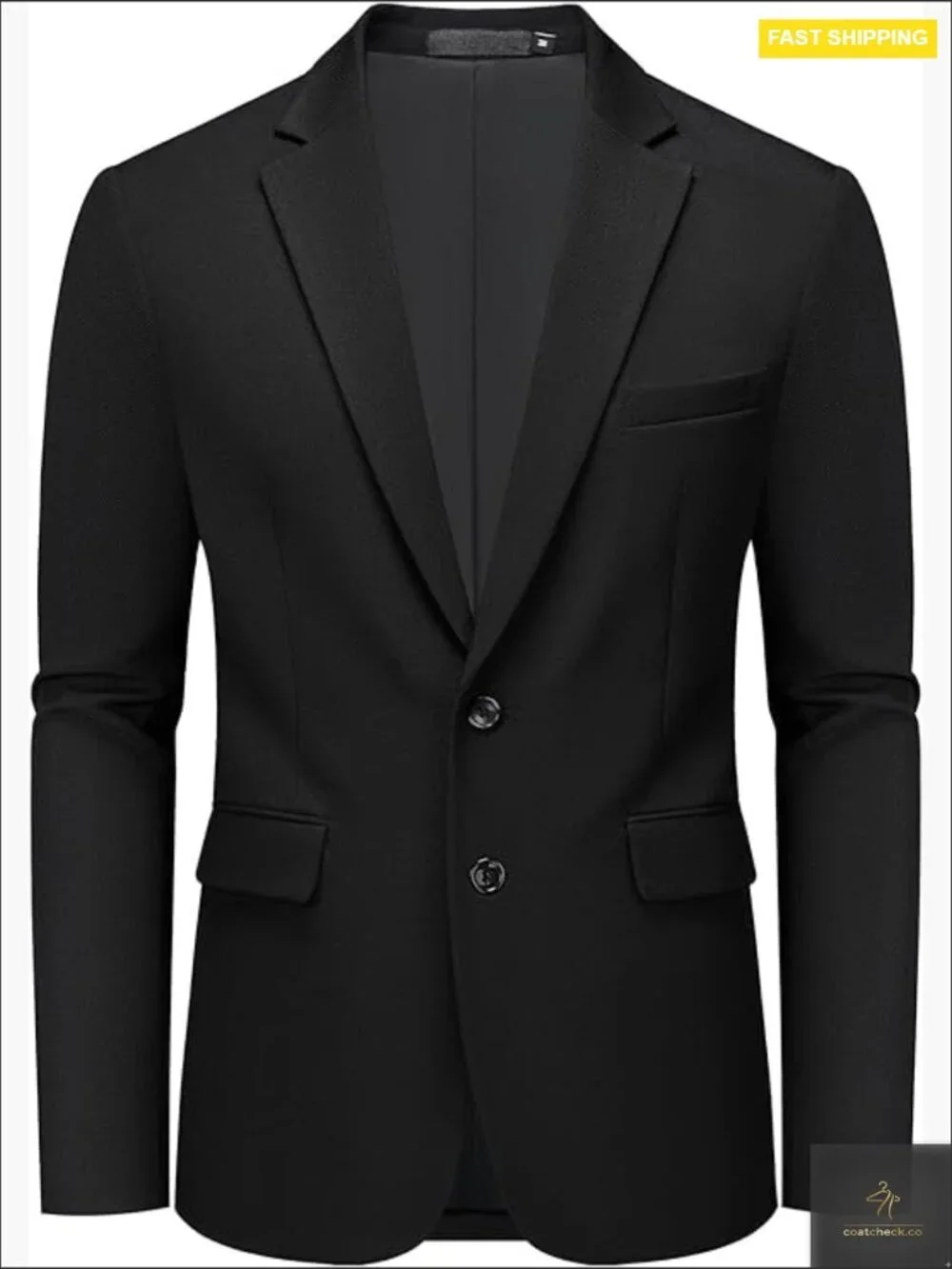 Men's Casual Blazer Sport Coat Regular Fit Lightweight Polyester Classic Style